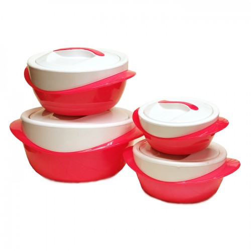 Hot Pot Set Red 4Pc