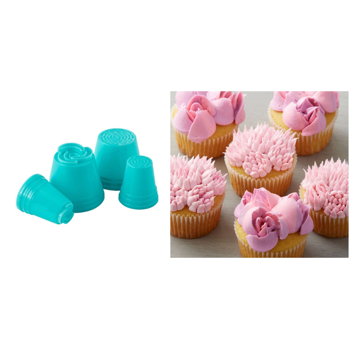 Wilton Easy Pipe Flower Tip Set 4pc