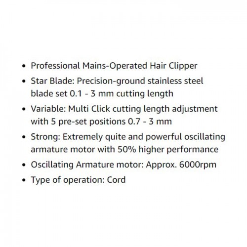 Moser Hair Clipper 3pin