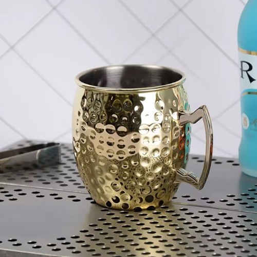 Moscow Mule Mug Glass 8Cm 1Pc Assorted Color Kitchen Hotel Bar Glassware VRJ