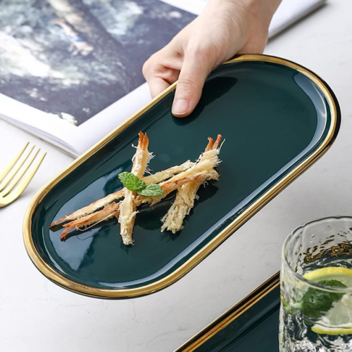 Ceramic Serving Snack Plate 1pc Crockery