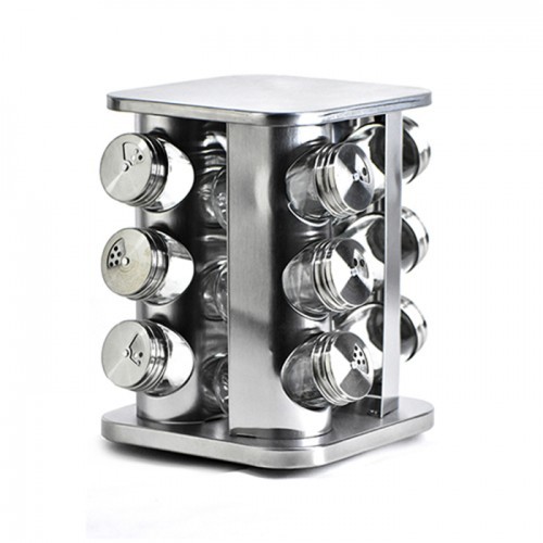 Easylife Aminno Spice Masalas Rack Organizer Jars 12Pcs Kitchen Deals