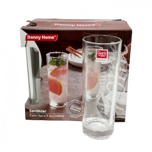 Glass Set 6PCs 280Ml Hi Ball Glass Crockery Hotel