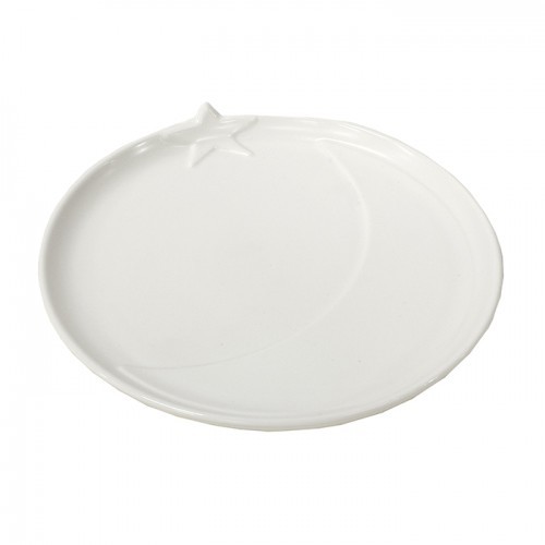 Dessert Snack Serving Plate Star Moon Design 20.5Cm Crockery