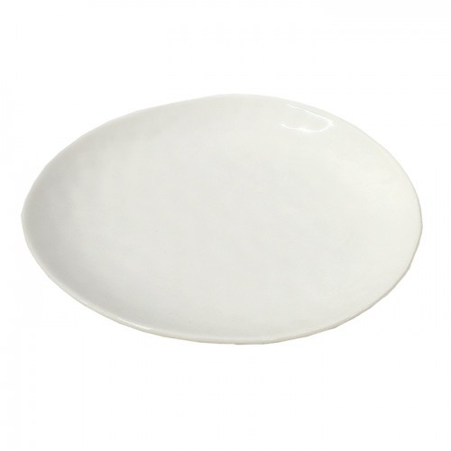 Serving Plate White Irregular Shape 19.5Cm Crockery Hotel