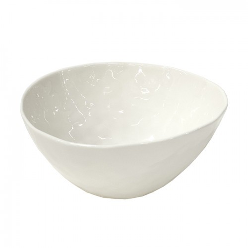 Serving Bowl Irregular Shape White 22.5Cm Crockery Hotel