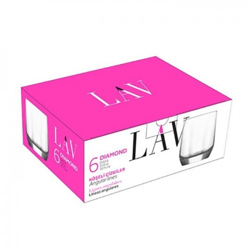 Lav Diamond Water Glass 310Cc 6pcs Set Glassware