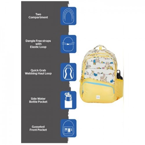 Wildcraft Wiki Champ 4 Sandcastle 16.5Inch School Bags