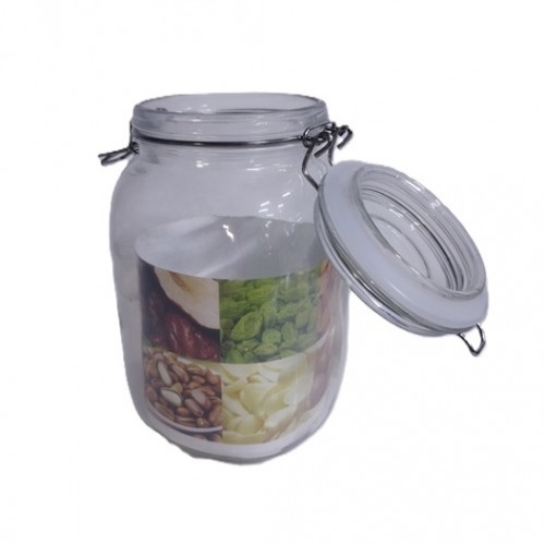 Glass Hermetic Canister 1500Ml 1Pc Deals Storage Canister