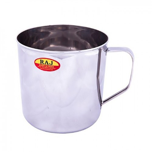 Raj Steel Mug Cup Deluxe 10Cm Hotel Home