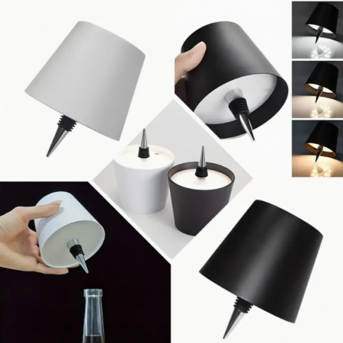 LED Bottle Cap Light RGB Lighting Colors 1pc Black or White