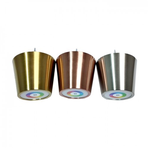 LED Bottle Cap Lamp Top RGB Lighting Colors 1pc Assorted Metallic & Matte Colors