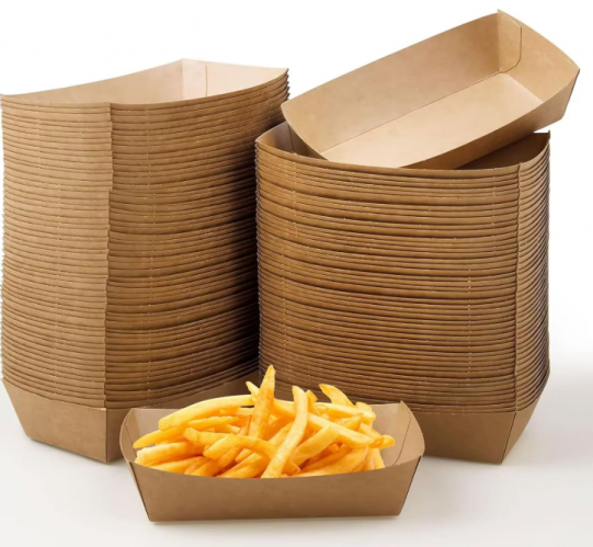 Kraft Meal Tray 1x500pcs 21.7cm Disposables