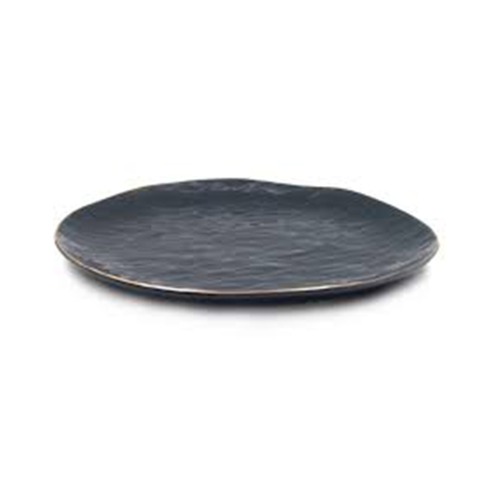 Ceramic Dessert Plate Fancy Gold Edge 20Cm Crockery
