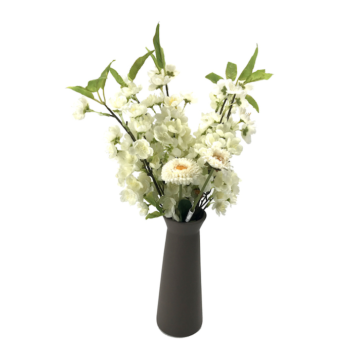 Ceramic Vase Brown Matte 24Cm