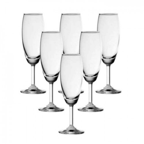Ocean 01 Classic Flute Shape Champagne Glass 185Ml 6pcs Set Hotel Home