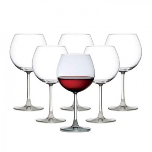 Ocean 01 Madison Burgundy Glass 650Ml 6pcs Set Hotel Home
