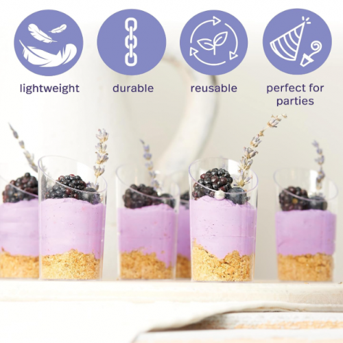 Retail Sound Slope Dessert Cups 1x25pcs 75Ml Disposables
