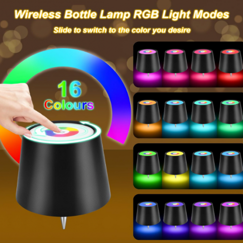 LED Lamp Stand RGB Lighting Colors 1pc Black or White Modern Design