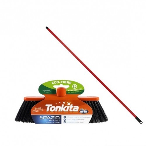 Tonkita Indoor Broom with Stick Spazio Tk605 Cleaning Tools