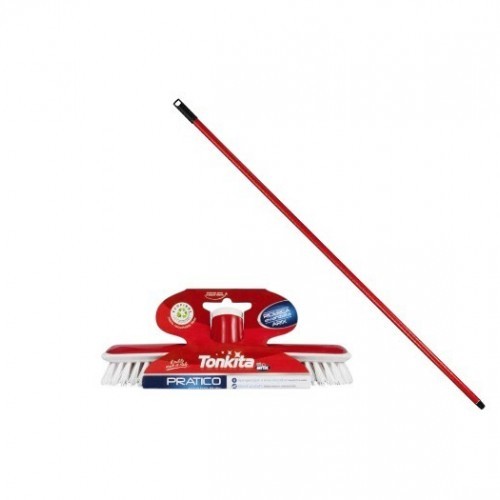 Tonkita Push Broom with Stick Cleaning Tools