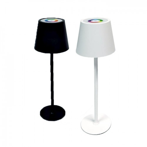 LED Lamp Stand RGB Lighting Colors 1pc Black or White