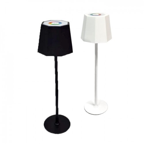 LED Lamp Stand RGB Lighting Colors 1pc Black or White Modern Design