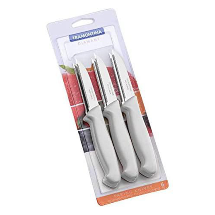 Tramontina Paring Knife Set White 6Pc