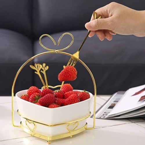 Serving Basket Heart Assorted Colors Crockery Deals