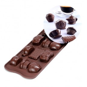 Easy Choc Teatime Mould 12 cavities